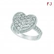 Diamond heart ring