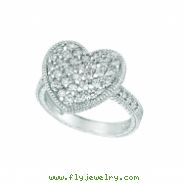 Diamond heart ring