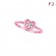 Diamond heart ring