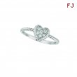 Diamond heart ring