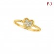 Diamond heart ring