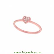 Diamond heart ring