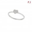 Diamond heart ring