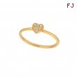 Diamond heart ring