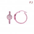 Diamond hoop earrings