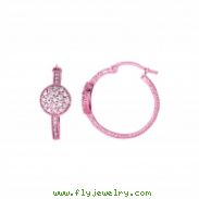 Diamond hoop earrings