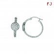 Diamond hoop earrings