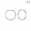 Diamond hoop earrings