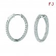 Diamond hoop earrings