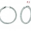 Diamond hoop earrings