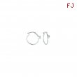 Diamond hoop earrings