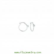 Diamond hoop earrings