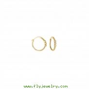 Diamond hoop earrings