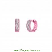 Diamond hoop earrings