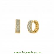 Diamond hoop earrings