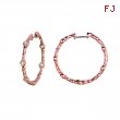 Diamond hoops earrings