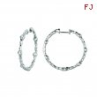 Diamond hoops earrings