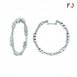 Diamond hoops earrings