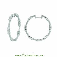 Diamond hoops earrings