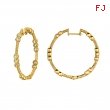 Diamond hoops earrings