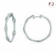Diamond hoops earrings