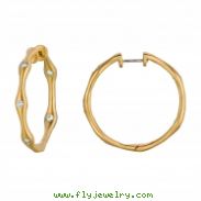 Diamond hoops earrings