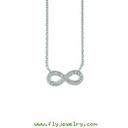 Diamond infinity necklace