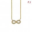 Diamond infinity necklace