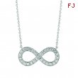 Diamond infinity necklace
