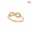 Diamond infinity ring