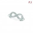 Diamond infinity ring