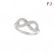 Diamond infinity ring