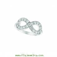 Diamond infinity ring