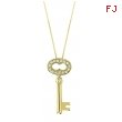 Diamond key necklace