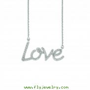 Diamond love necklace