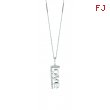 Diamond love necklace