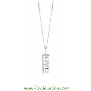 Diamond love necklace
