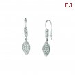 Diamond marquise shape drop earrings