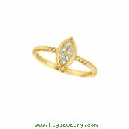Diamond marquise shape ring