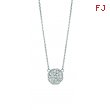 Diamond octagonal shape necklace