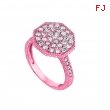 Diamond octagonal shape ring