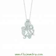 Diamond octopus necklace