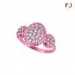 Diamond oval & round shape ring