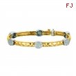 Diamond oval bracelet