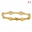 Diamond oval bracelet
