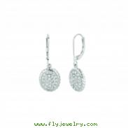 Diamond oval earrings