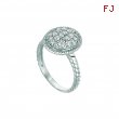 Diamond oval ring