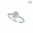 Diamond oval ring