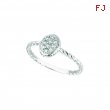 Diamond oval ring