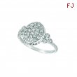 Diamond oval ring